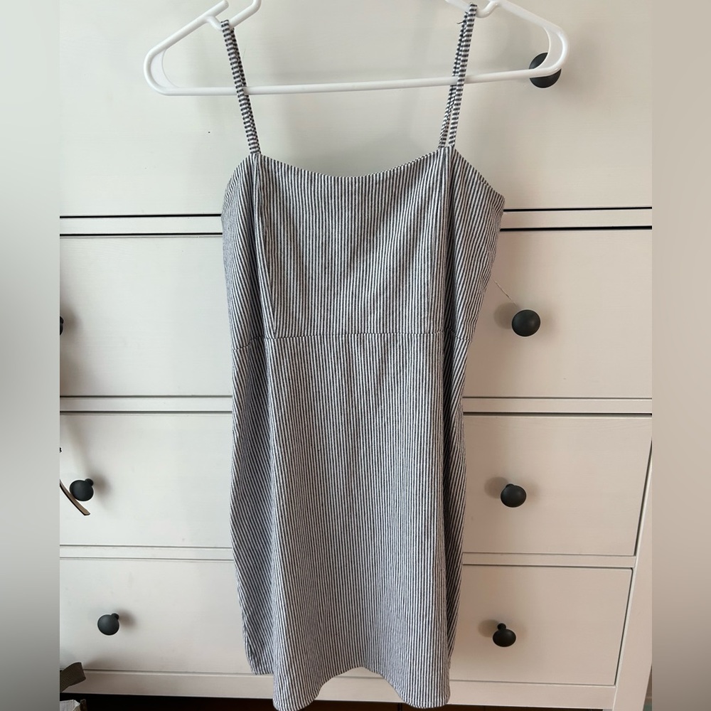 Brandy Melville White and Blue Dress